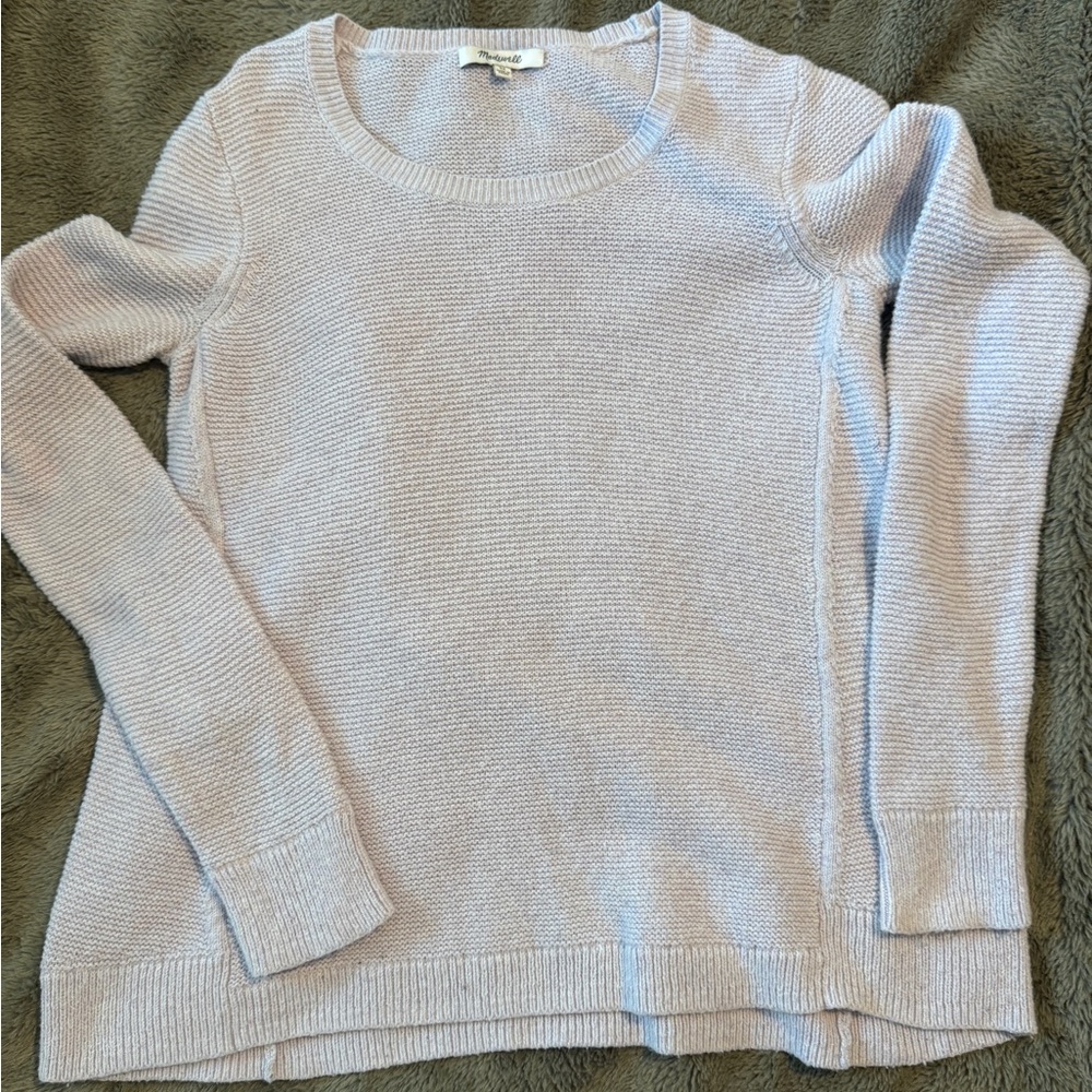 Madewell Purple Crewneck Sweater Soft Knit